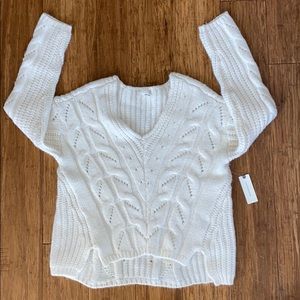 Anthropologie Romona Cable-Knit Sweater, Brand New